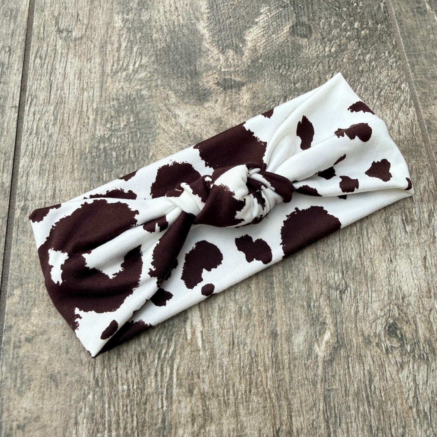 Cow Print | Knotted Headband