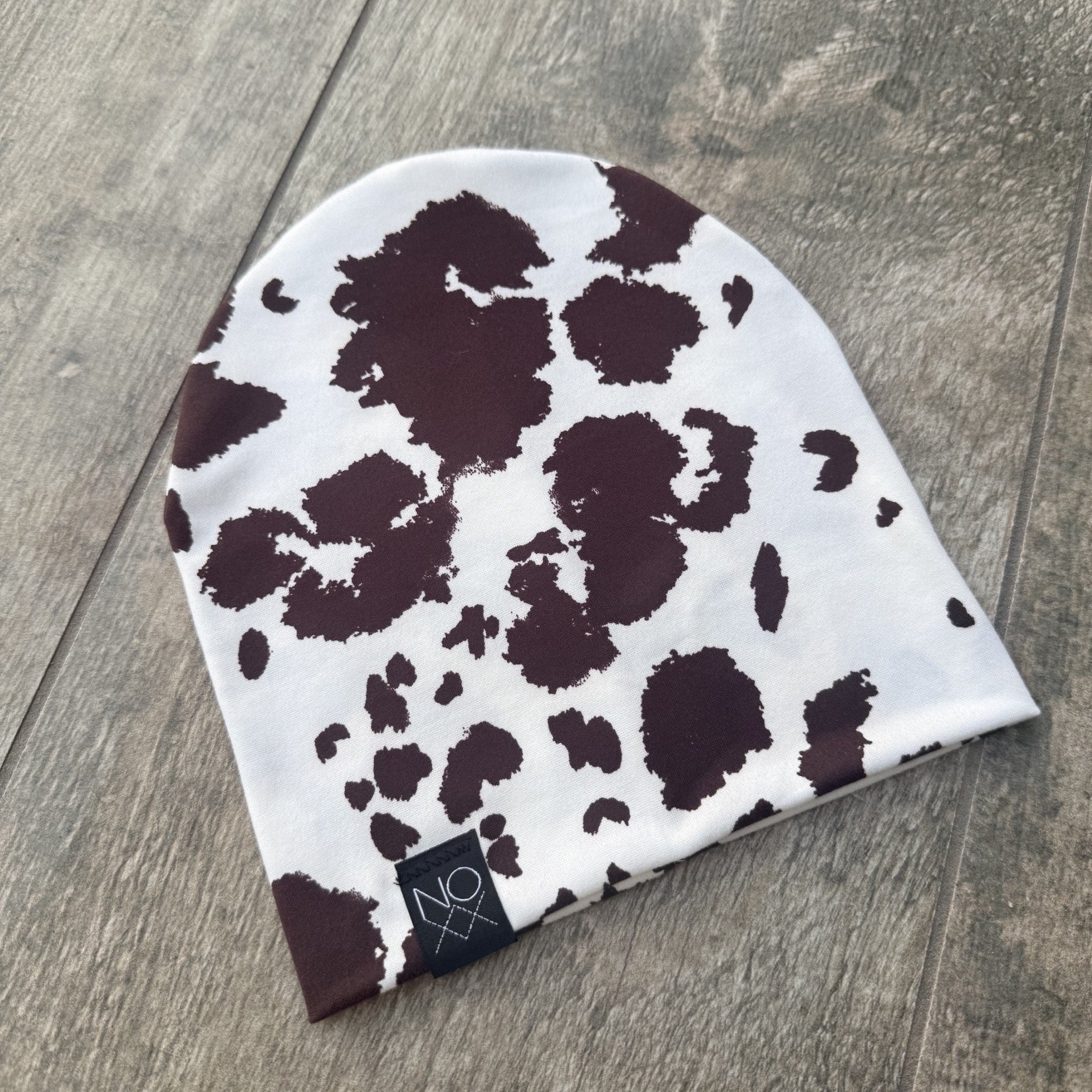 Cow Print | Jersey Knit Beanie