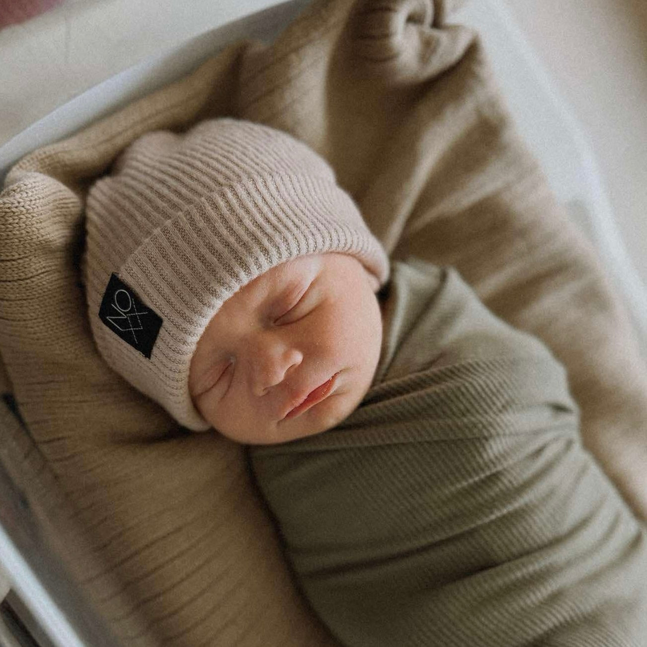 Light Tan | Cozy Ribbed Knit Beanie