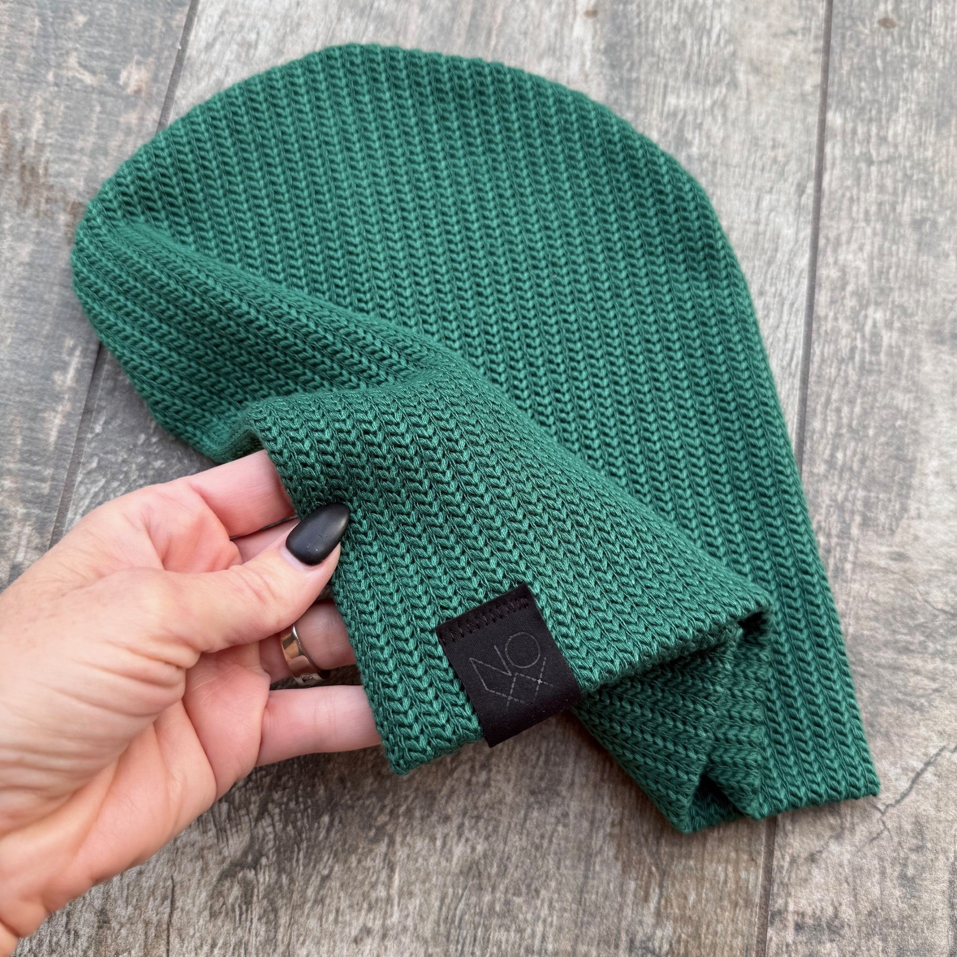 Holiday Green | Sweater Knit Beanie - Newborn