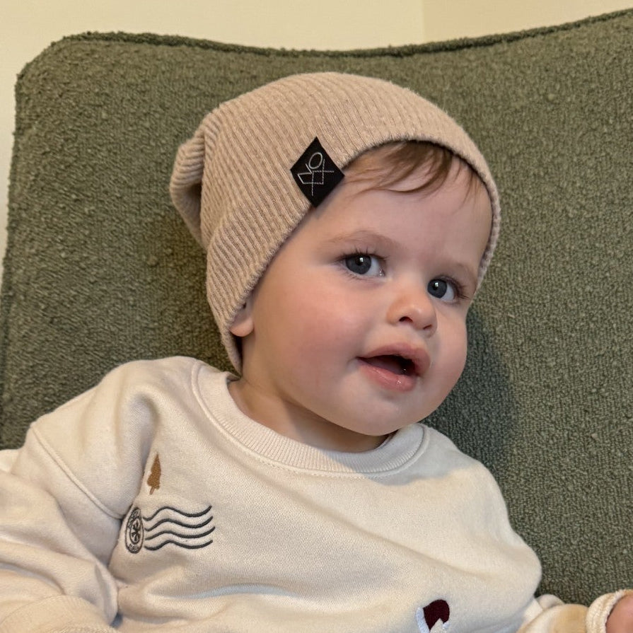 Light Tan | Cozy Ribbed Knit Beanie