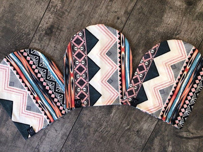 Boho Aztec Print | Jersey Knit Beanie - Beanies