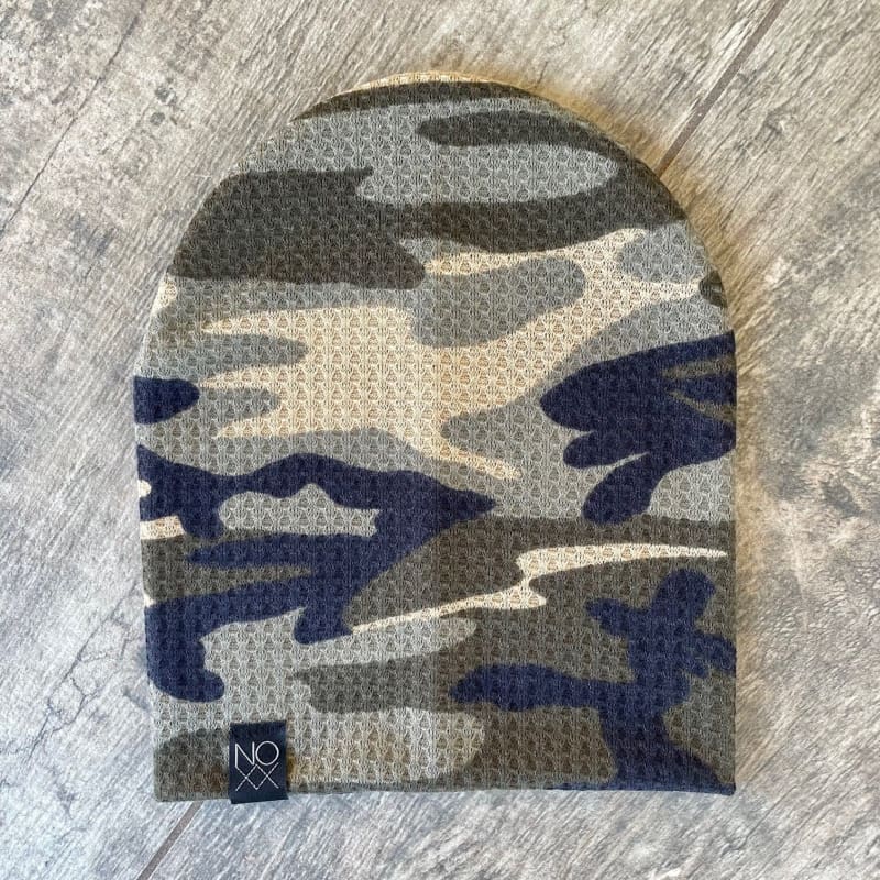 Camouflage | Waffle Knit Beanie - Beanies
