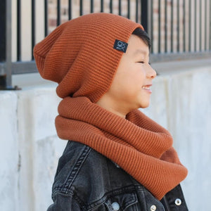 Chunky Knit Beanie | Caramel - Beanies