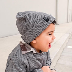 Chunky Knit Beanie | Gray - Beanies