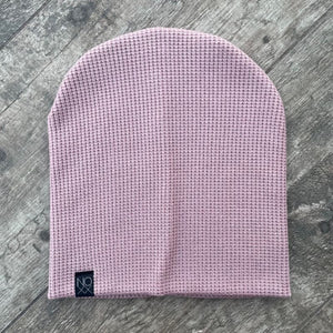 Chunky Knit Beanie | Light Mauve - Beanies