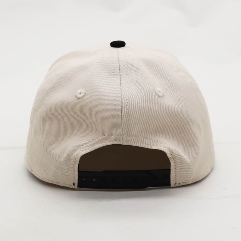 Cream/Black Snapback - Hats