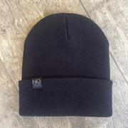 Cuff Knit Beanie: BLACK - Beanies
