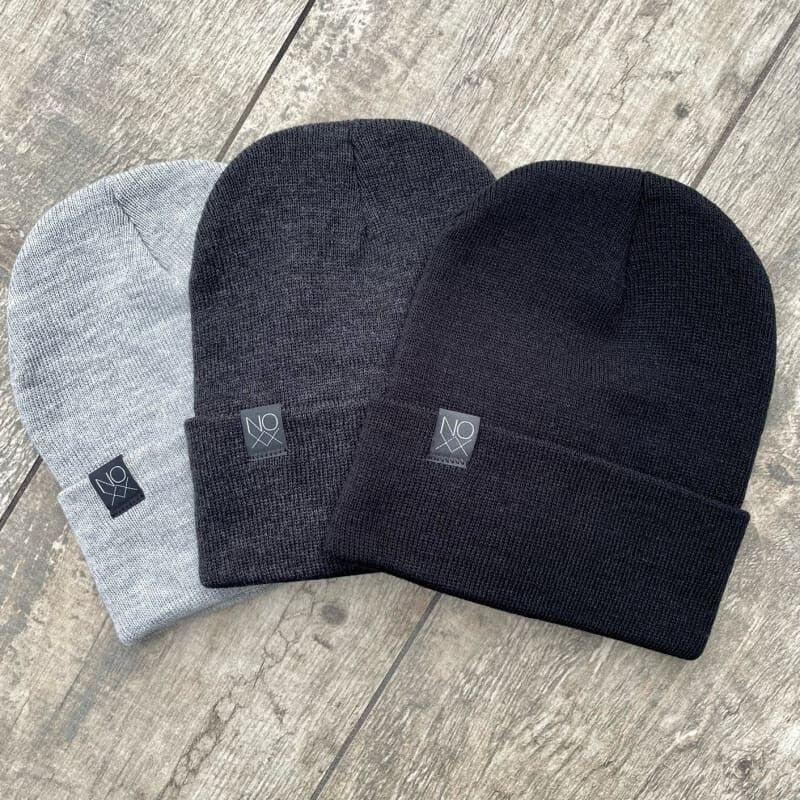 Cuff Knit Beanie: HEATHER GRAY - Beanies
