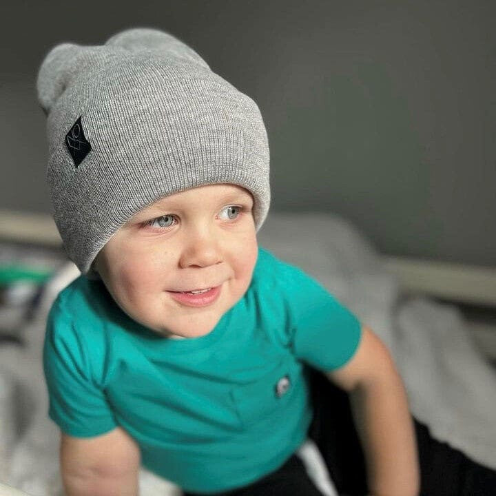 Cuff Knit Beanie: HEATHER GRAY - Beanies