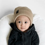 Cuff Knit Beanie: SAND - Beanies