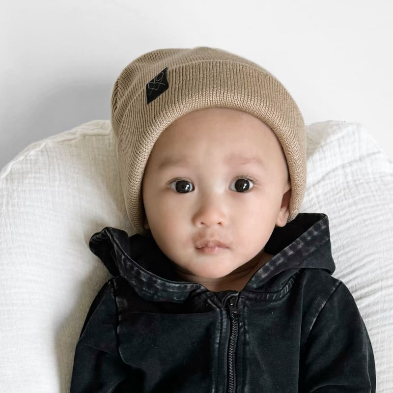 Cuff Knit Beanie: SAND - Beanies