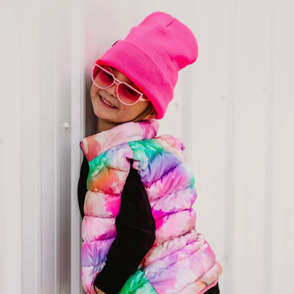 Cuff Knit Beanie: NEON PINK - NOXX