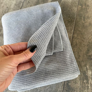 Gray Herringbone | Personal Travel Blanket - blankets