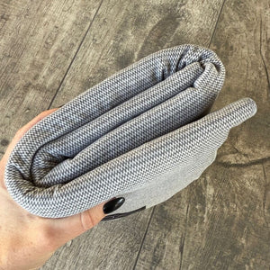 Gray Herringbone | Personal Travel Blanket - blankets