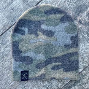 Green Camo | Cozy Sweater Knit Beanie - Beanies