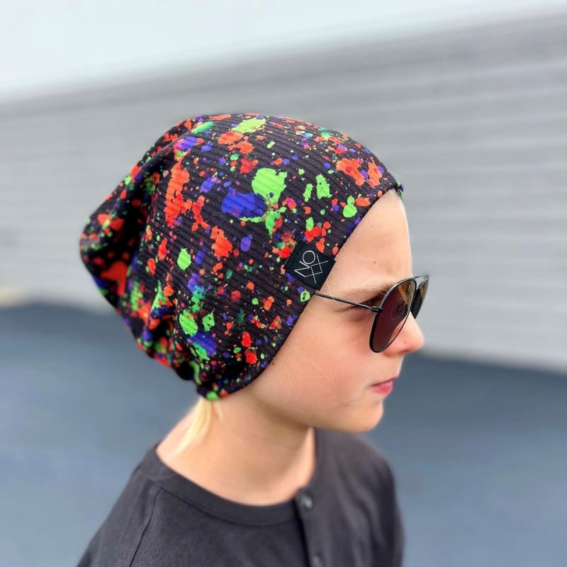 PRE-ORDER: Halloween Paint Splatter Beanie (Ships by 9/5) - Promo