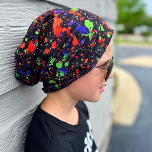 PRE-ORDER: Halloween Paint Splatter Beanie (Ships by 9/5) - Promo