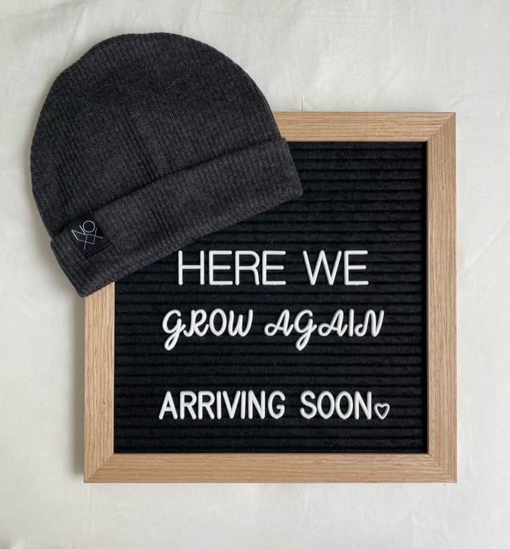 Heather Charcoal | Ribbed Knit Beanie - Beanies
