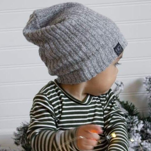 Heather Grey | Cozy Ribbed Knit Beanie - Beanies