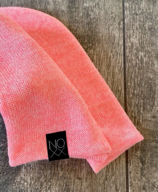 Heather Peachy-Pink | Sweater Knit Beanie - Beanies