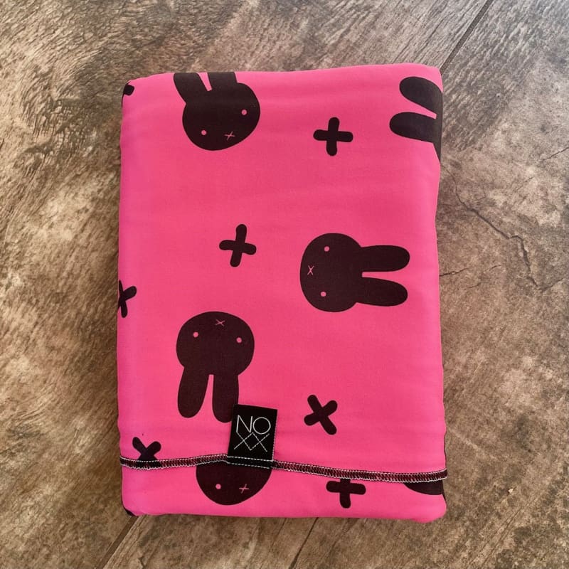 Hipster Bunny Pink | Kids Throw Blanket - blankets