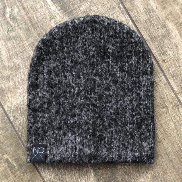 Heather Charcoal | Cozy Ribbed Knit Beanie - Beanies