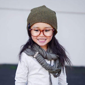 Heather Olive | Cozy Ribbed Knit Beanie - Beanies