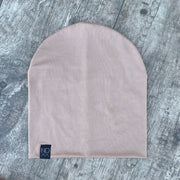 Latte | Brushed Jersey Knit Beanie - beanies