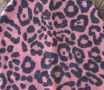 Multiple Color Choices | Sweater Knit Burp Cloths - Clay Cheetah Print - Burp Cloth