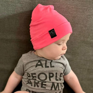 Neon Pink (New) | Jersey Knit Beanie - beanies