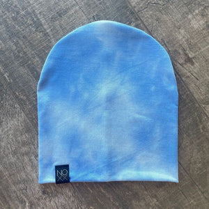 Ocean Blue Tie-Dye | Jersey Knit Beanie - Beanies