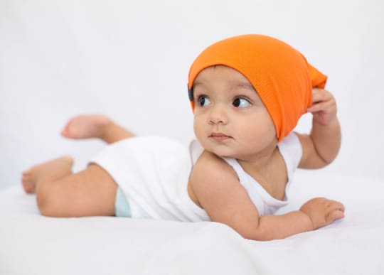 Orange | Jersey Knit Beanie - Beanies