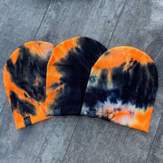 Pumpkin Smash Tie-Dye | Ribbed Knit Beanie - Beanies