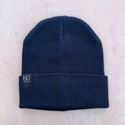 Organic Cotton Cuff Knit Beanie - Navy - Beanies