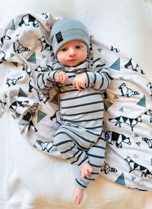 Origami Forest Animals | Swaddle or Kids Throw Blanket - blankets