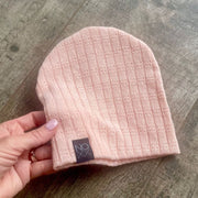 Peachy Keen | Sweater Knit Beanie - Beanies