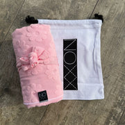 Pink Daisy Flowers | Swaddle + Lovie Bundle - blankets