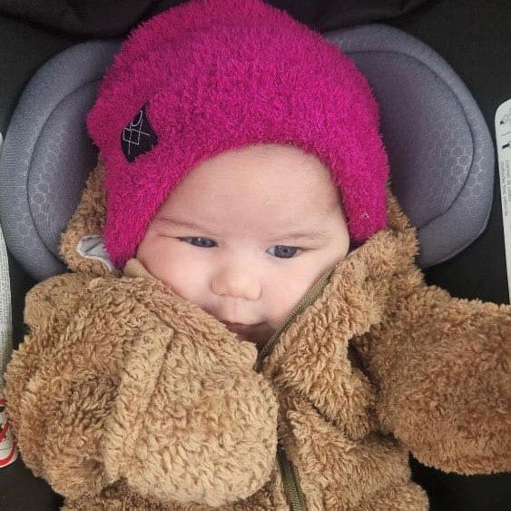 Plush Teddy Beanie | Magenta - Beanies