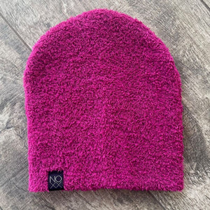 Plush Teddy Beanie | Magenta - Beanies