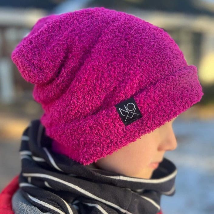 Plush Teddy Beanie | Magenta - Beanies