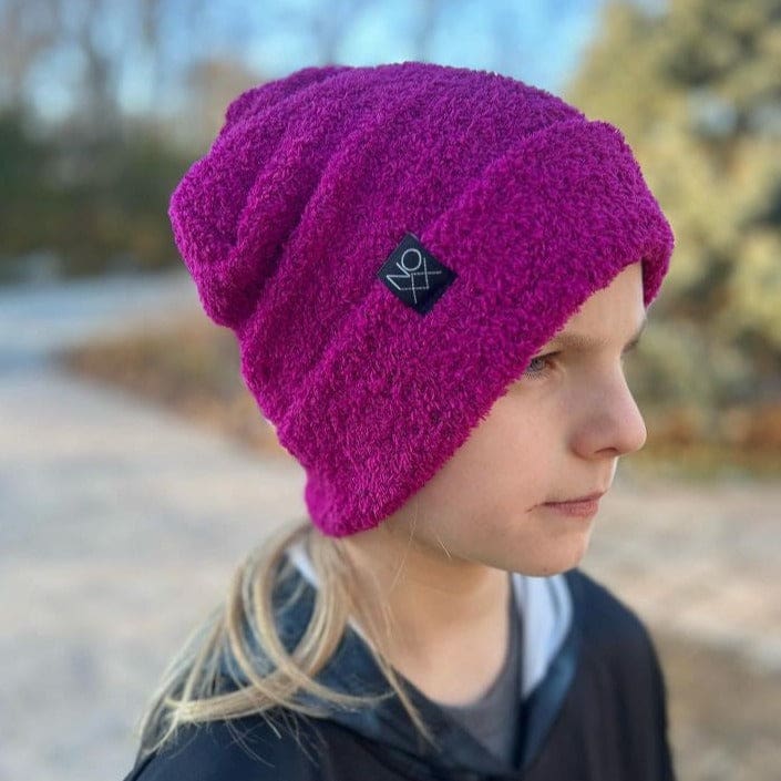 Plush Teddy Beanie | Magenta - Beanies