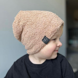 Plush Teddy Beanie | Tan - Beanies