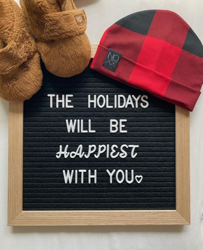 Red/Black Buffalo Plaid | Jersey Knit Beanie - Beanies
