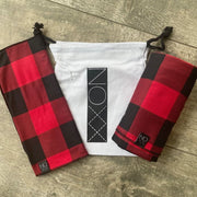 Red/Black Buffalo Plaid | Newborn or Infant Bundle - blankets