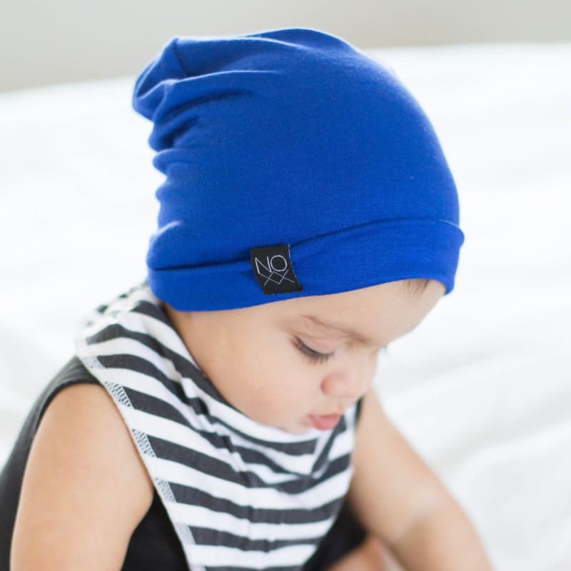 Royal Blue | Jersey Knit Beanie - Beanies
