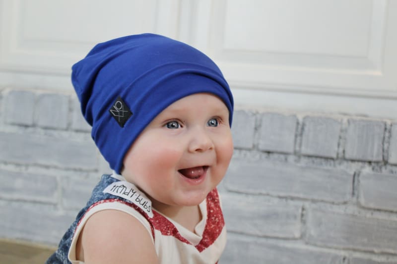 Royal Blue | Jersey Knit Beanie - Beanies