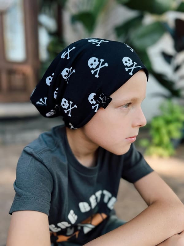Skulls | Jersey Knit Beanie - Beanies