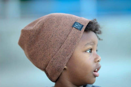 Speckled Brown | Cozy Sweater Knit Beanie - Beanies