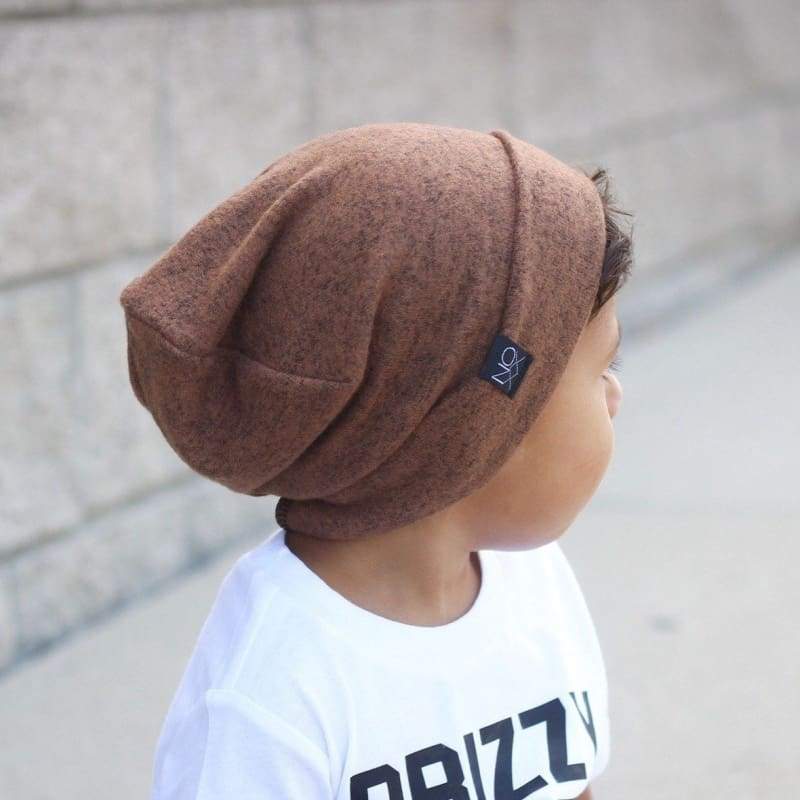 Speckled Brown | Cozy Sweater Knit Beanie - Beanies